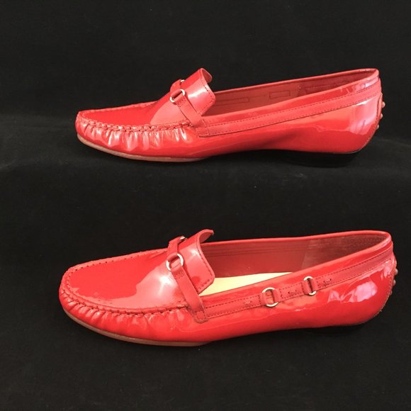 Talbots Red Patent Driving Moccasin - NEW - Picture 11 of 14